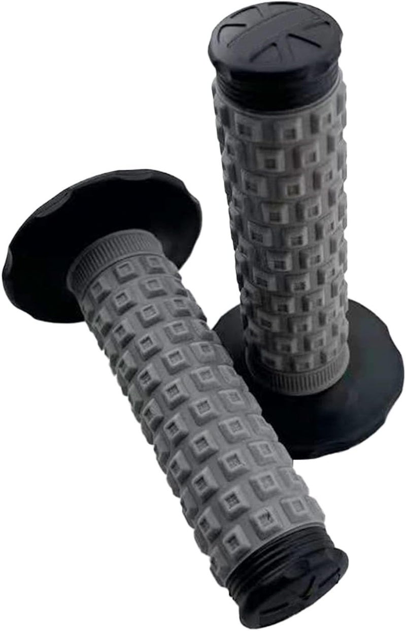HJSIUTV Universal 7/8 Inch Motorcycle Hand Grips Cover Protectors Dirt Bike Throttle Bar Grip Compatible with Kawasaki KX60 KX125 KX250F Suzuki DRZ125L DR650 YZ250F WR250R TTR110 CR80R CRF150R - Image 1
